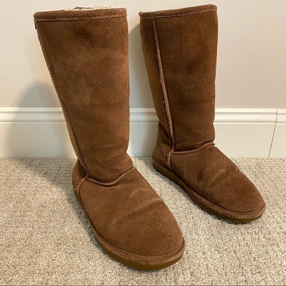 BearPaw Women's Tall Suede Boot in Hickory (Size 7) - Picture 3 of 7